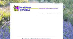 Desktop Screenshot of bestoffrancetravels.com